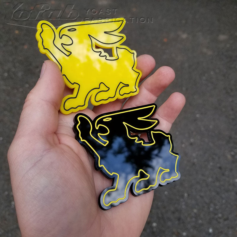 Individuelle einfarbige Embleme mit Gravur
