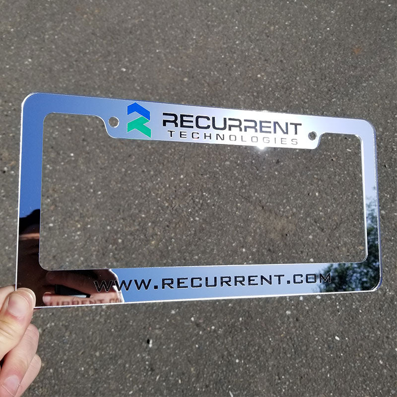 Custom Engraved Chrome License Plate Frames – YOAST FABRICATION