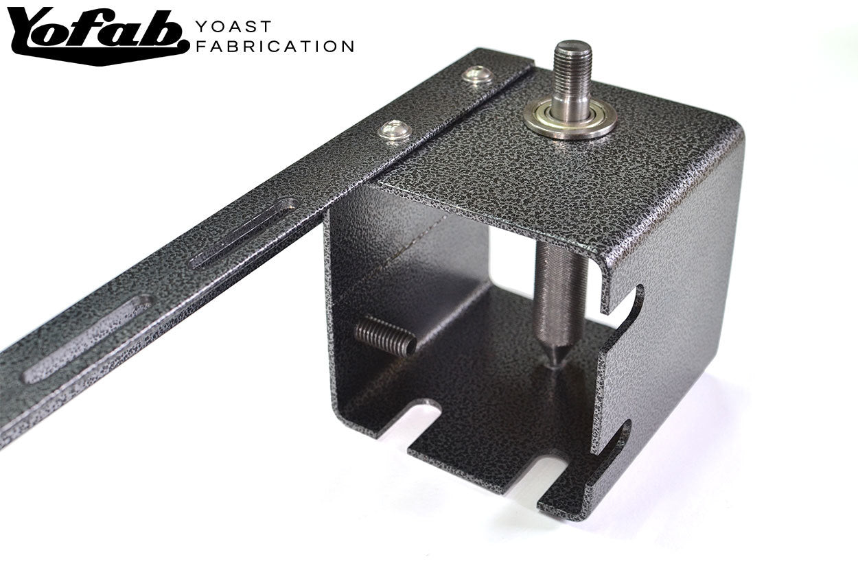 MP400 with torch holder bracket and mounting slots.
