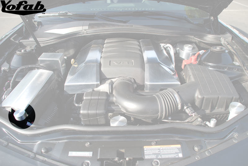 2010 Camaro Radiator Overflow Billet Cap Installed