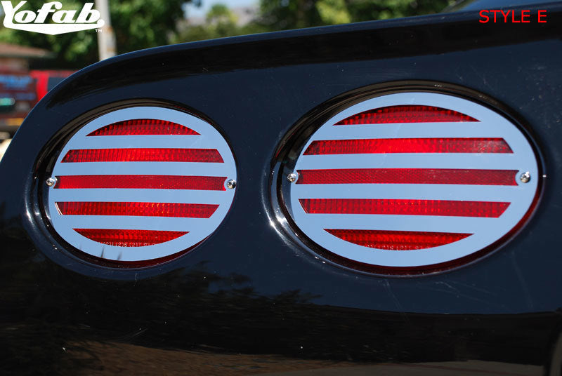 97-04 Corvette Tail Lights Stainless Trim