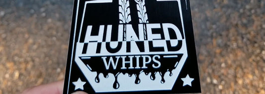 1 Huned Whips Car Club Badge