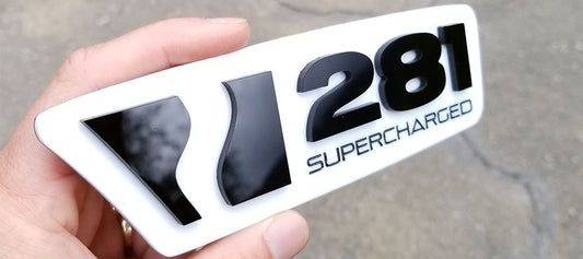 Unique S-281 Supercharged Emblems