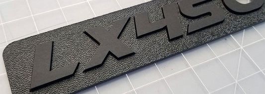 Matte Black LX450 / FZJ80 Badge