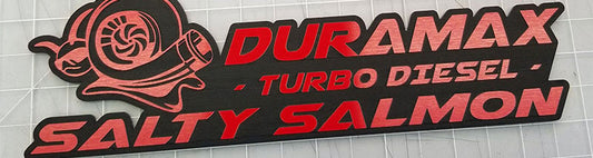 Salty Salmon Turbo Diesel Emblem