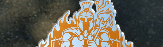 Weekend Warrior BBQ Chrome & Orange Emblem