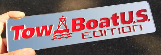 Tow Boat U.S. Edition Embossed Emblem
