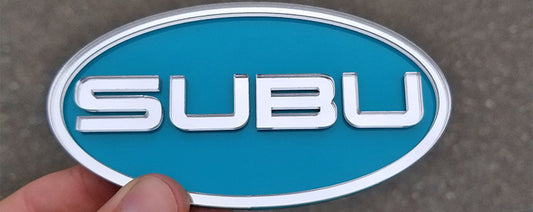 Turquoise & Chrome SUBU Dedication Emblem