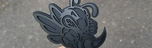 Matte Black Hornet Emblem