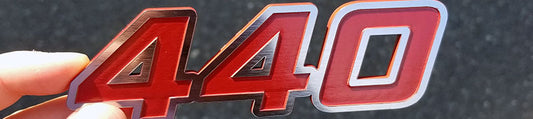 440 Engine Displacement Emblem