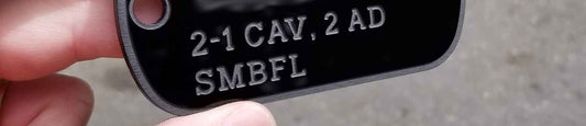 Custom Military Dog Tag Engraved Emblems