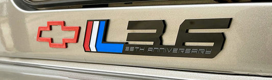 Camaro 35th Anniversary L36 Emblem