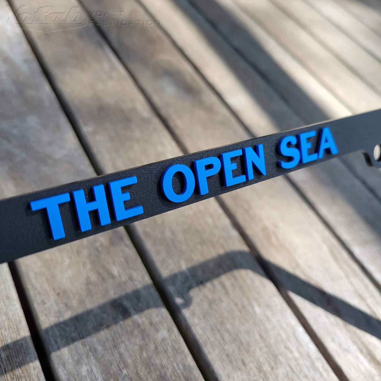 Custom License Plate Frame with 3D Letters