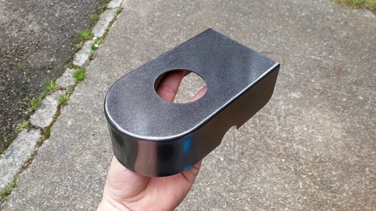 BLACK METALLIC POWDER COAT