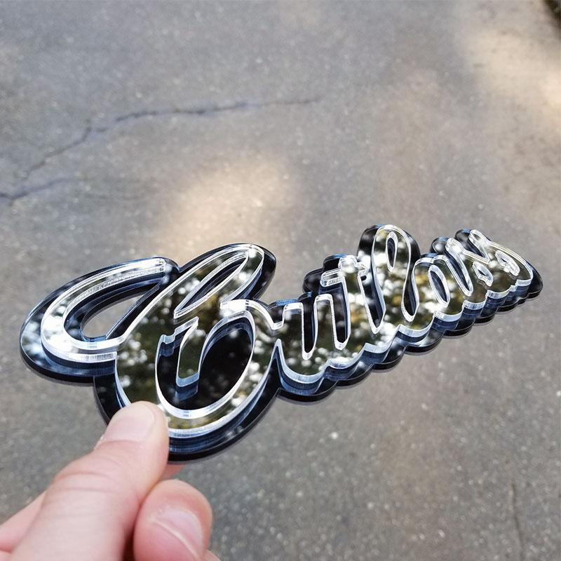 Custom Stacked Automotive Emblems – YOAST FABRICATION