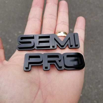 Semi-Pro black on black Emblem