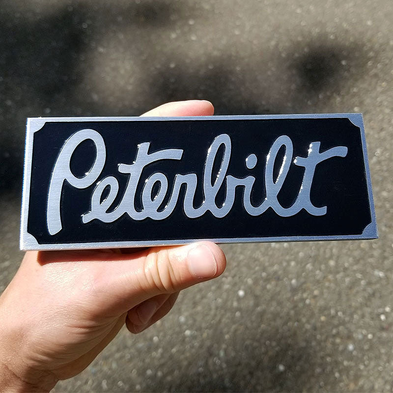 custom billet aluminum emblem