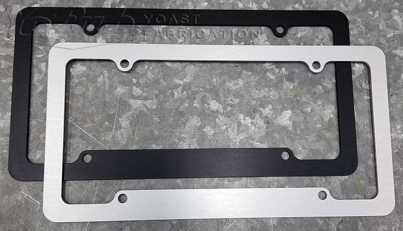 billet aluminum license plate frames