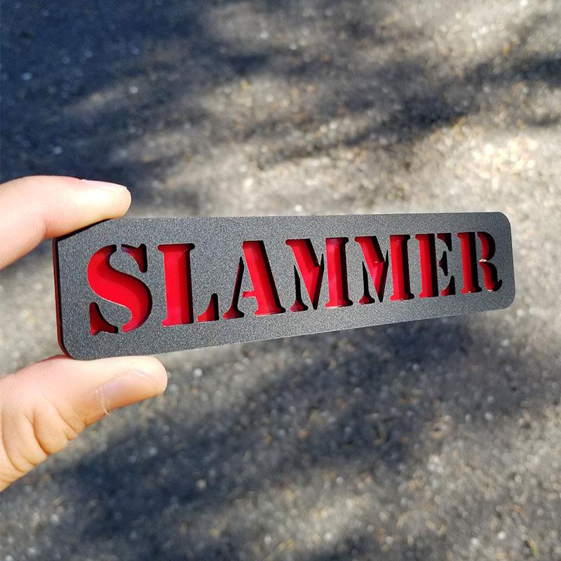 Debossed Slammer emblem