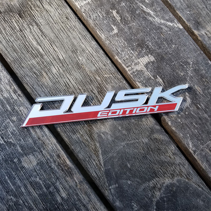 Chrome Dusk Edition badge