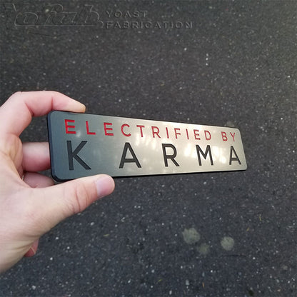 Benutzerdefinierte 2x dicke Embleme aus gebürstetem Metall
