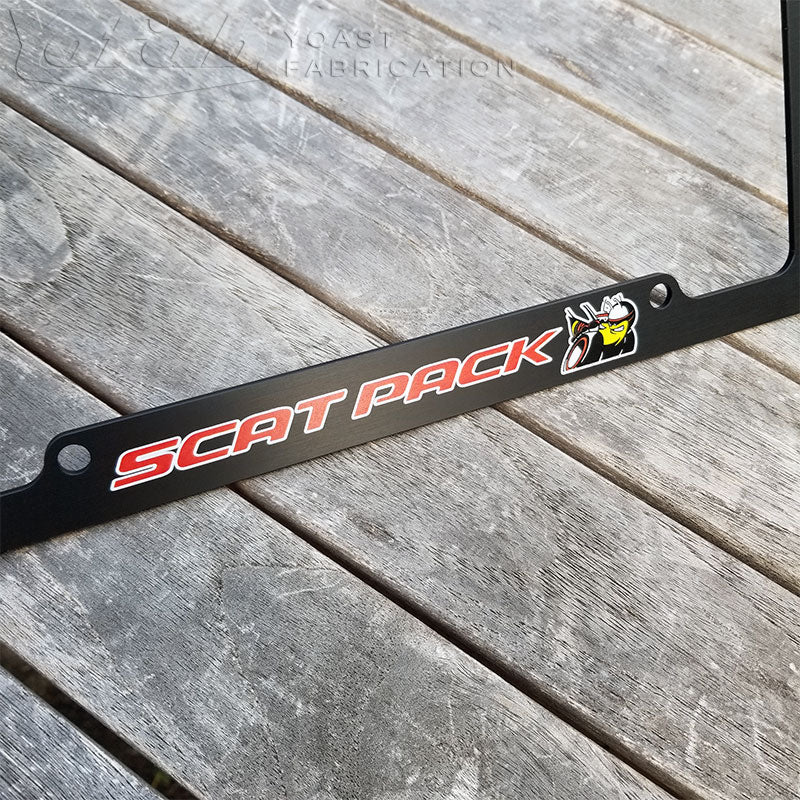 Custom billet aluminum license plate frame