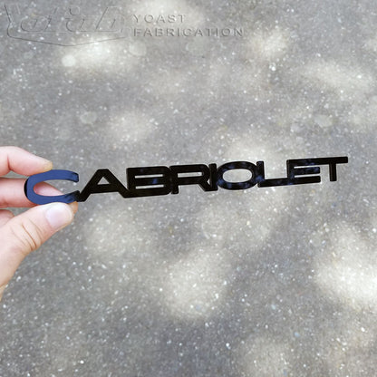 Cabriolet Emblem