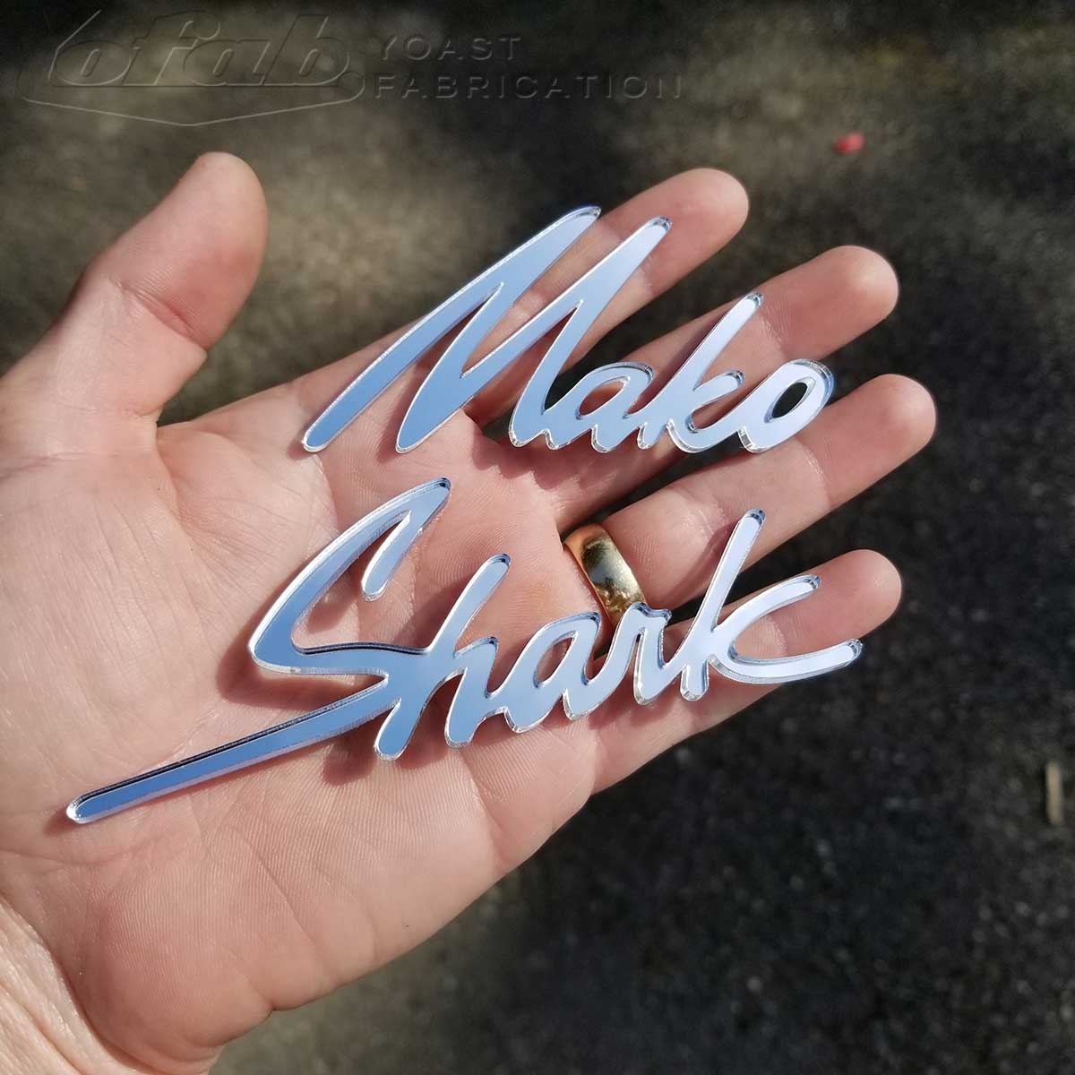 Chrome Mako Shark Emblem