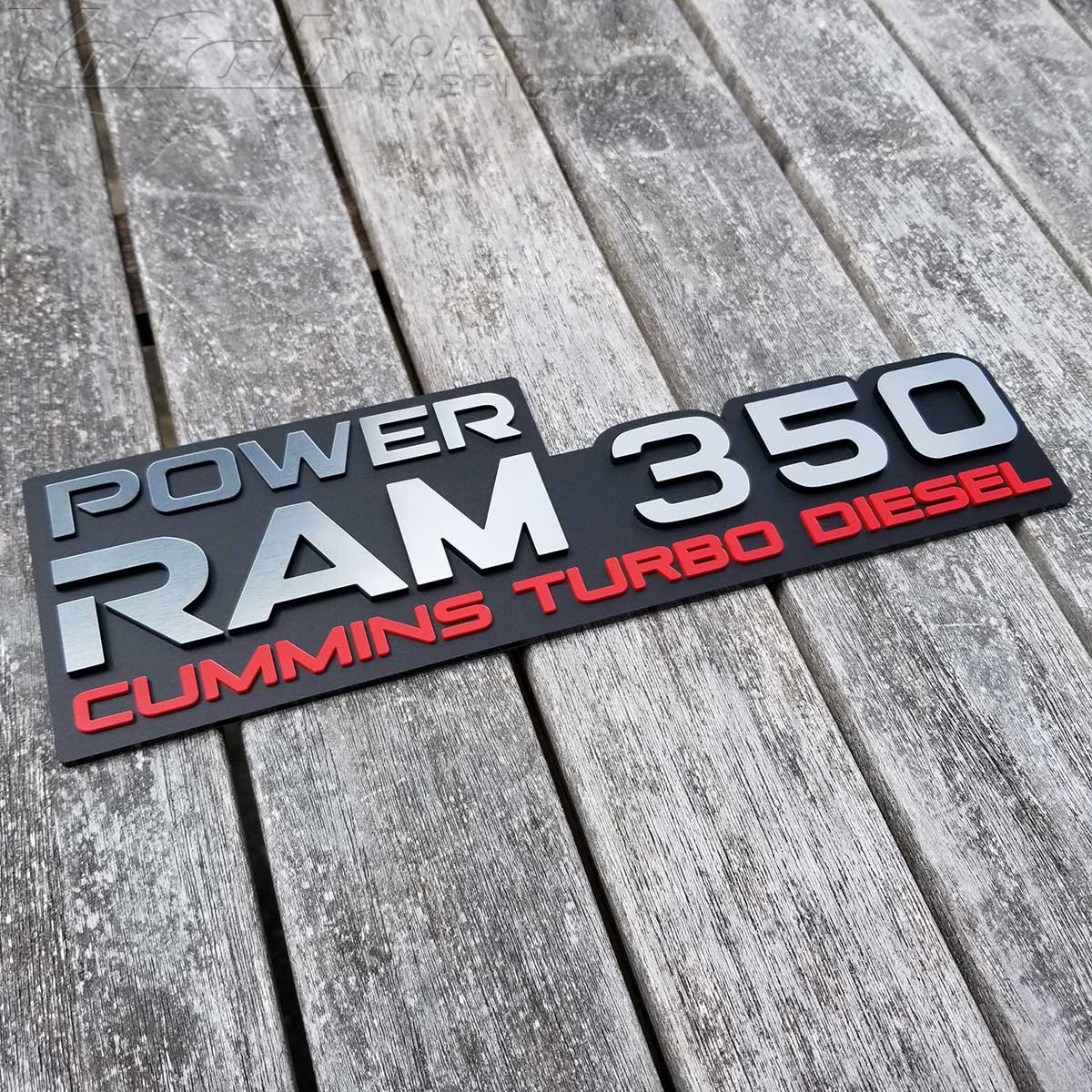 Power Ram 350 Turbo Diesel Badge