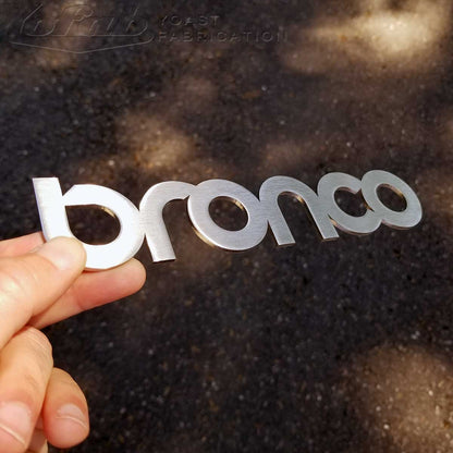 Stainless Steel Bronco Badge