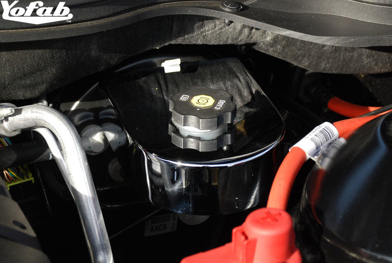 2010 Camaro Chrome Brake Fluid Cover Installed