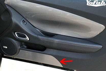 2010 Camaro Stainless Steel Kick Plate Panel Installed