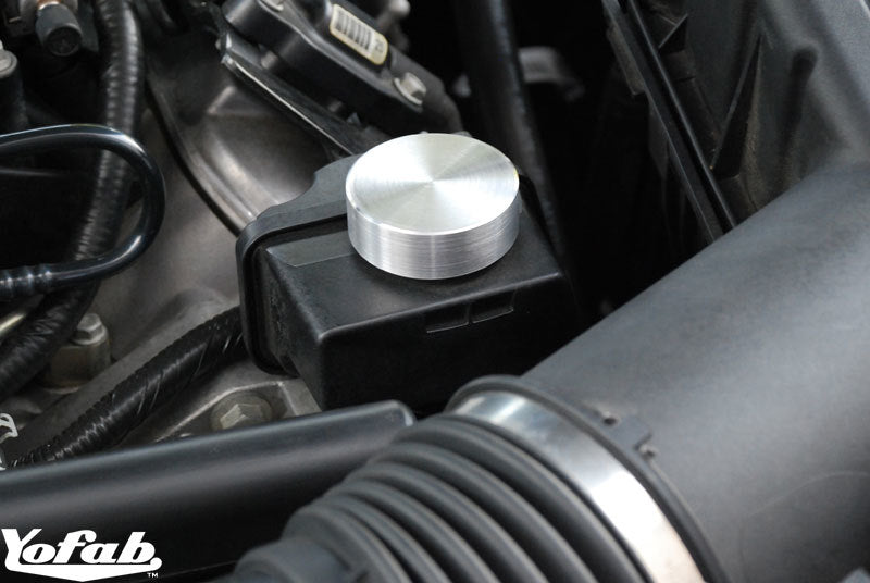 2010 Camaro Power Steering Billet Cap Installed