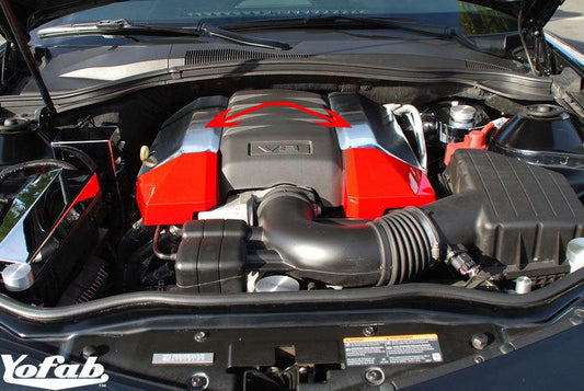 2010 Camaro Chrome Fuel Rail Cover Installed