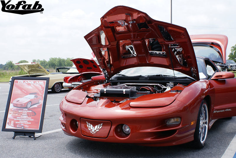 Trans Am Sunset Orange Metallic WS6 Under Hood Mirror Kit