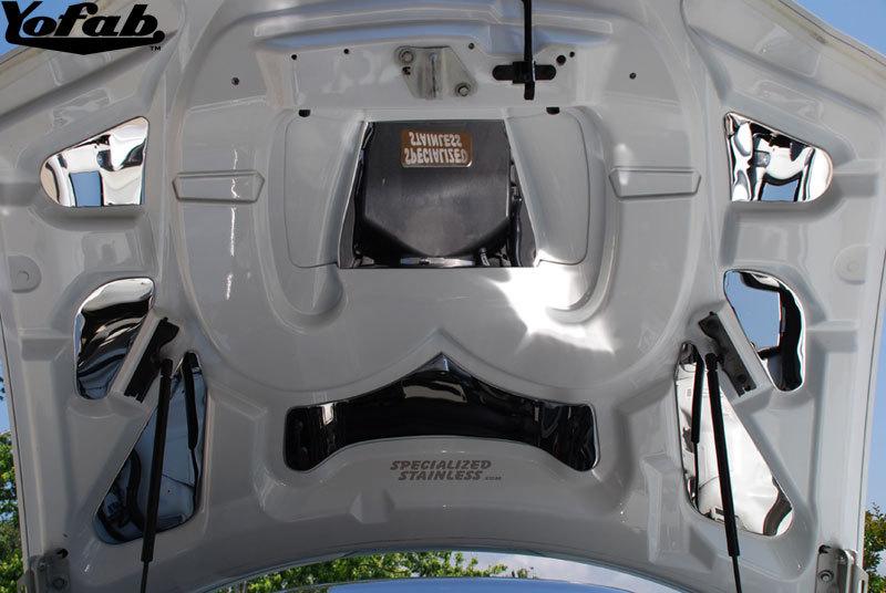 Polished Stainless Steel Camaro SS Under Hood Mirror Kit