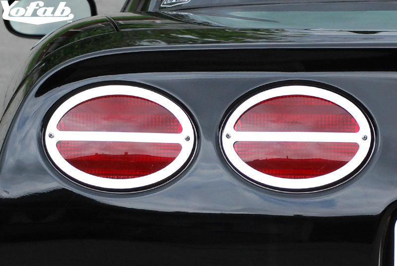 97-04 Corvette Rücklichter Edelstahl Zierleiste