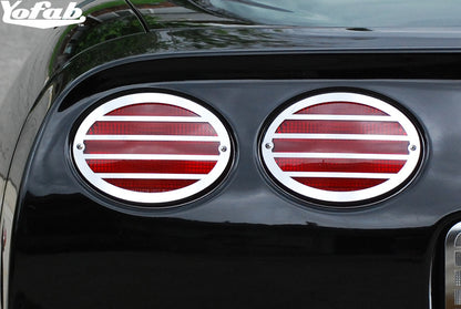 97-04 Corvette Tail Lights Stainless Trim