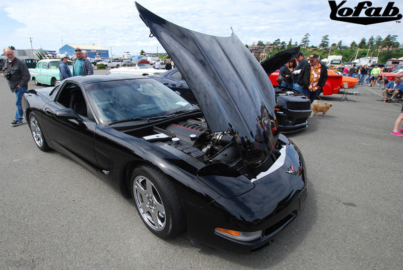 ZO6 Corvette Hood Stripes Car Show