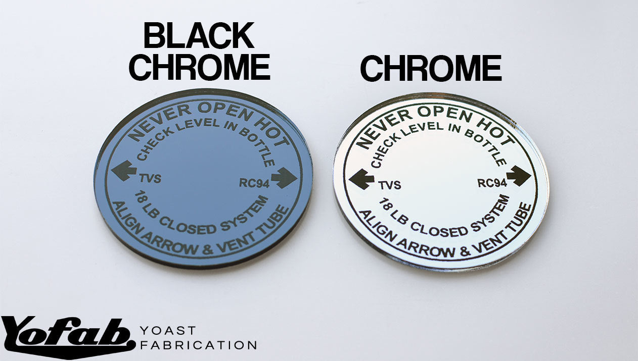 Chrome vs Black Chrome Radiator Cap